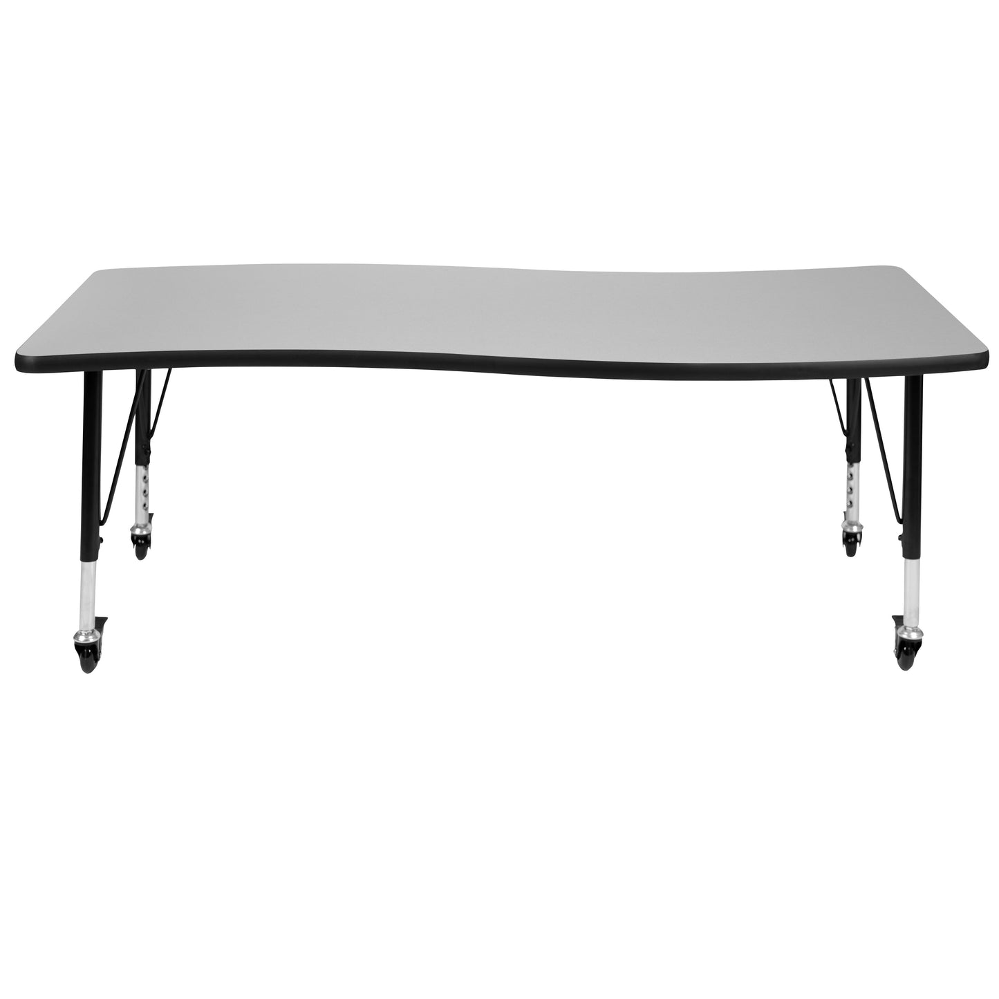 26"Wx60"L Grey Activity Table XU-A3060-CON-GY-T-P-CAS-GG