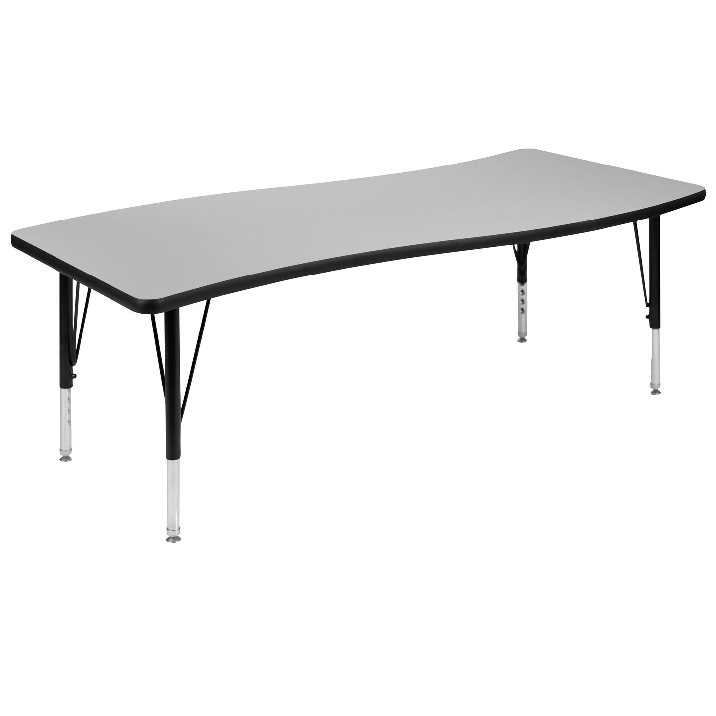 26"Wx60"L Grey Activity Table XU-A3060-CON-GY-T-P-GG