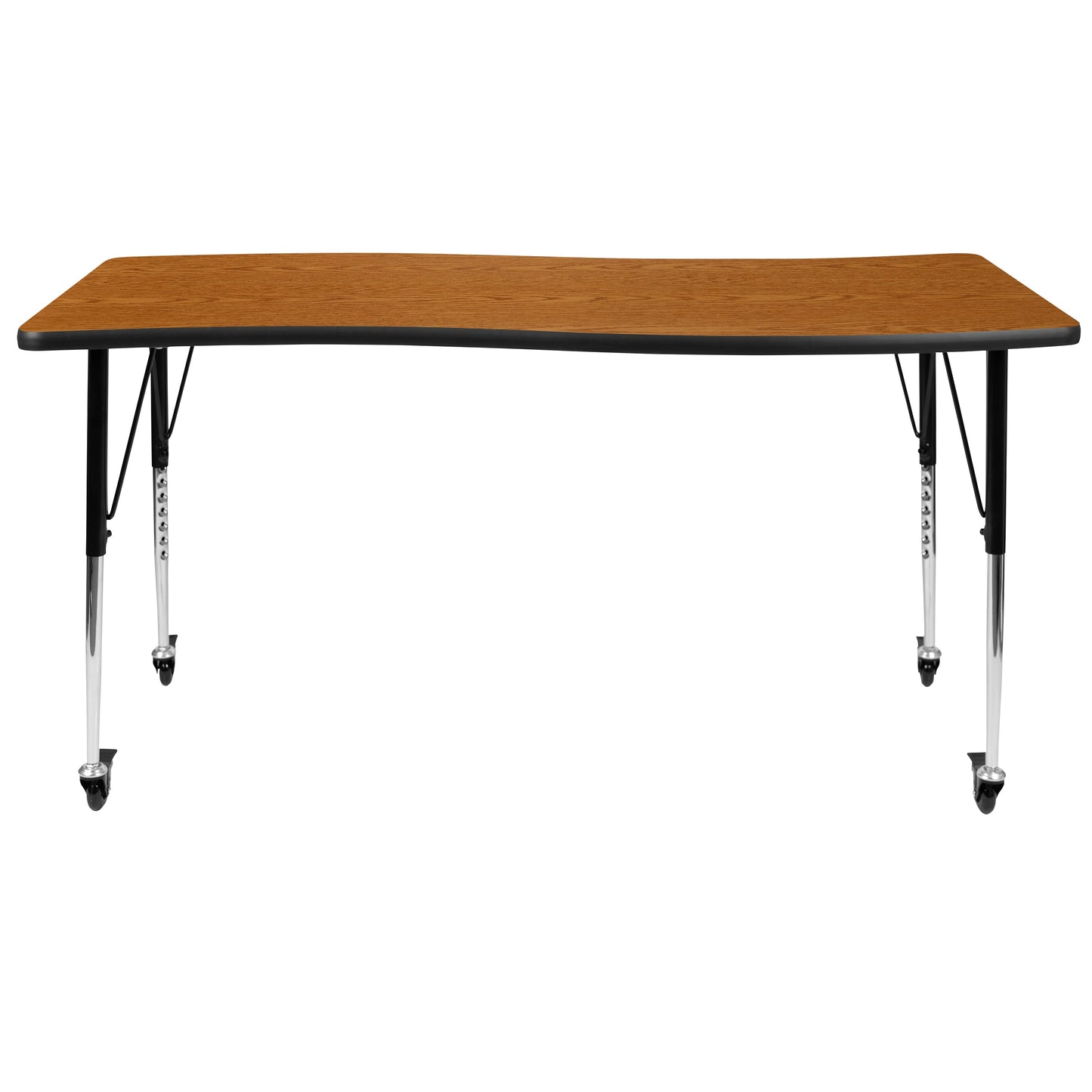 26"W x 60"L Oak Activity Table XU-A3060-CON-OAK-T-A-CAS-GG