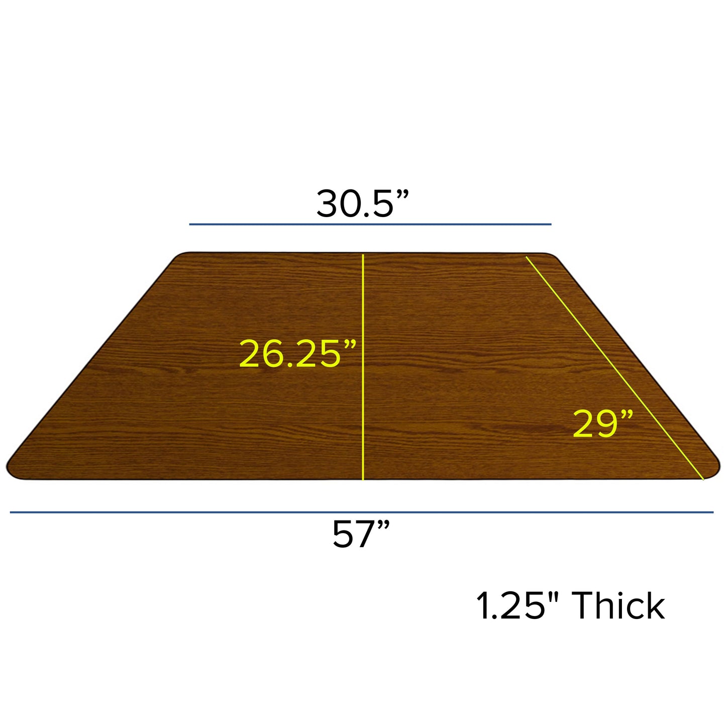 29x57 TRAP Oak Activity Table XU-A3060-TRAP-OAK-H-A-CAS-GG