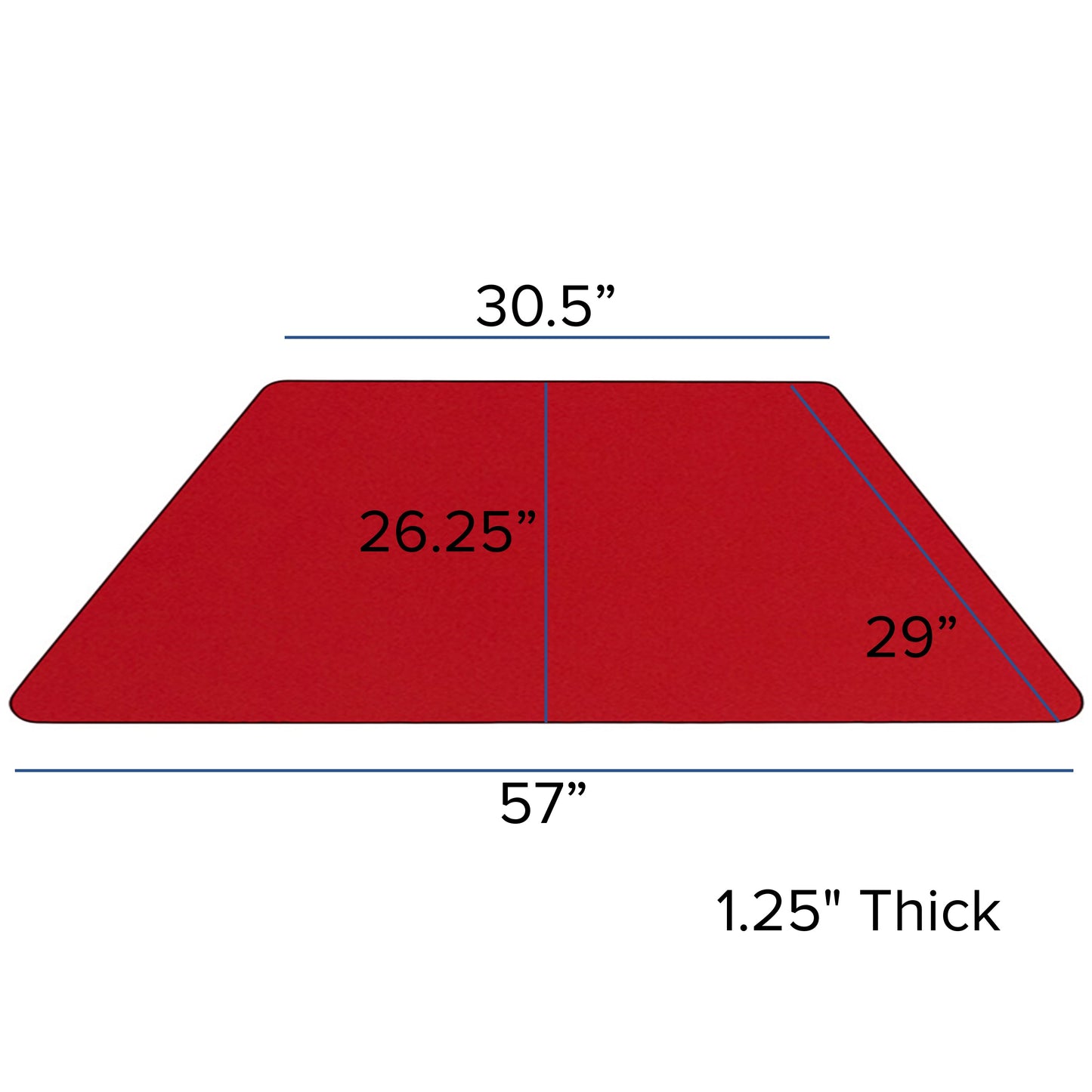 29x57 TRAP Red Activity Table XU-A3060-TRAP-RED-T-A-CAS-GG