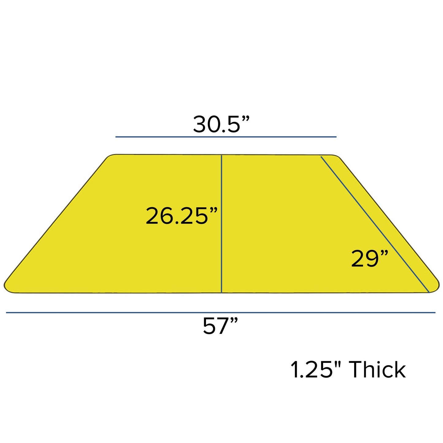 29x57 TRAP Yell Activity Table XU-A3060-TRAP-YEL-T-A-GG