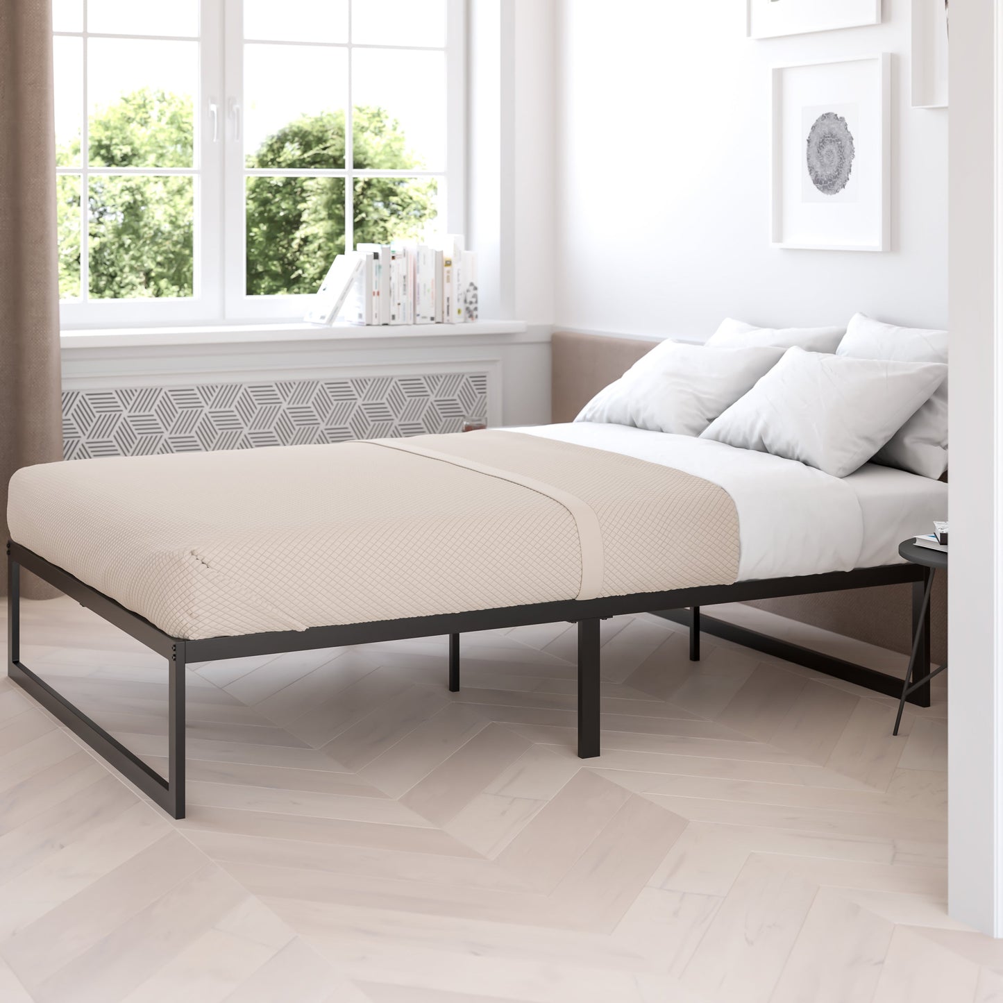 14 Inch full Metal Bed Frame XU-BD10001-F-GG