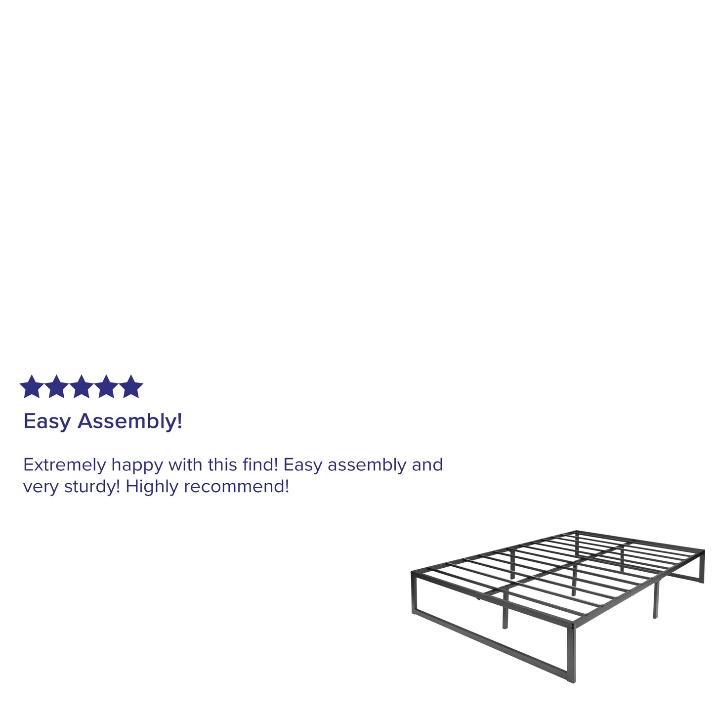 14 Inch full Metal Bed Frame XU-BD10001-F-GG