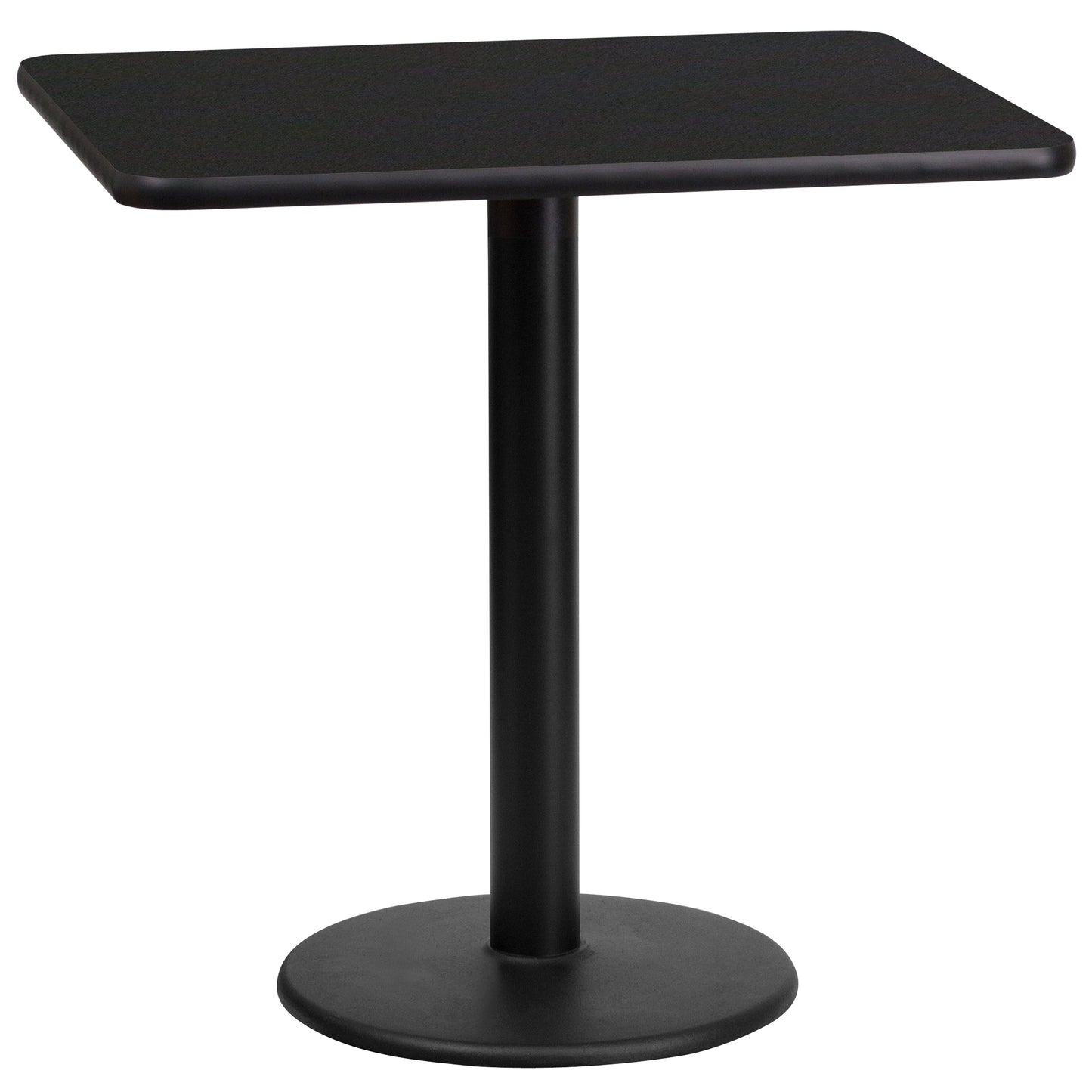 24x30 Black Table-18RD Base XU-BLKTB-2430-TR18-GG