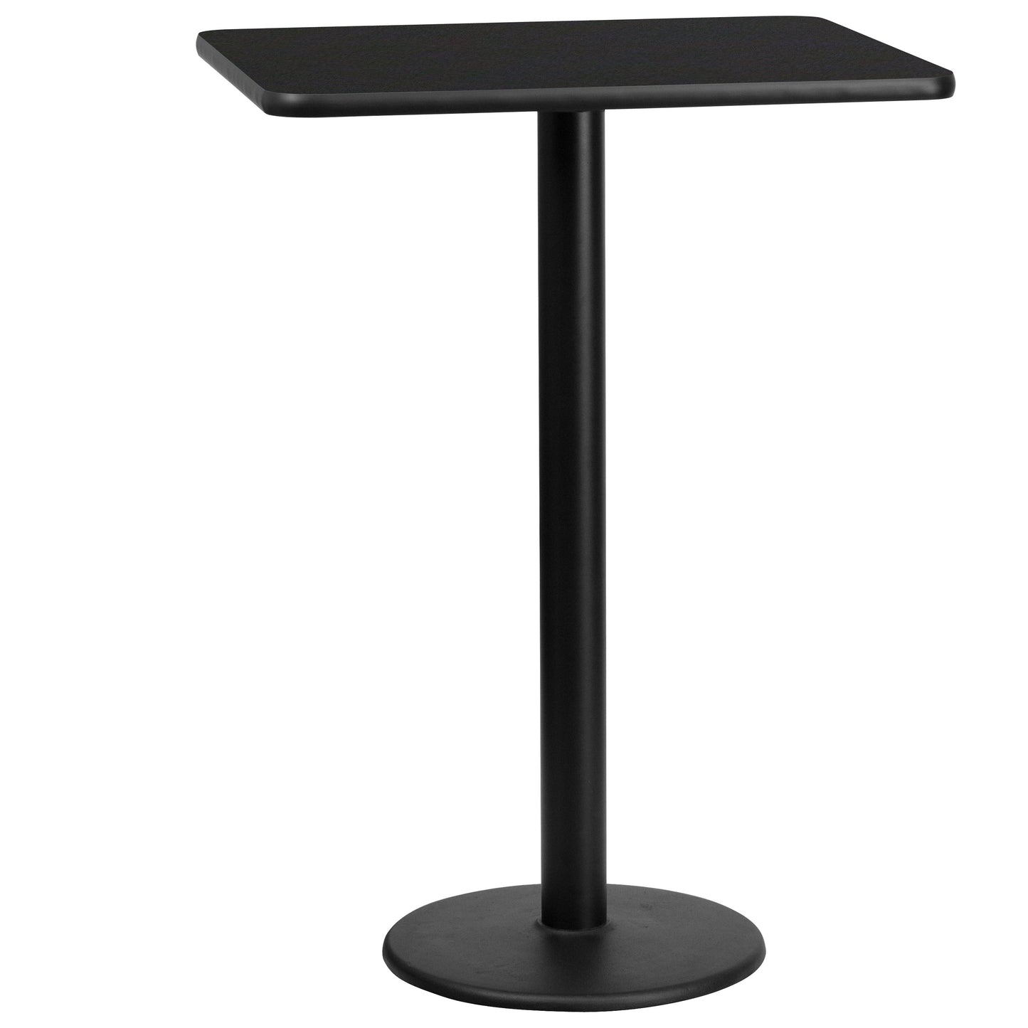 24x30 Black Table-18RD Base XU-BLKTB-2430-TR18B-GG