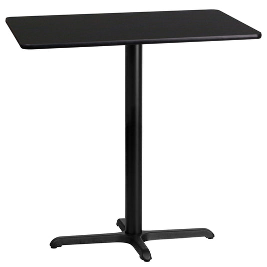 24x42 Table-23.5x29.5 X-Base XU-BLKTB-2442-T2230B-GG