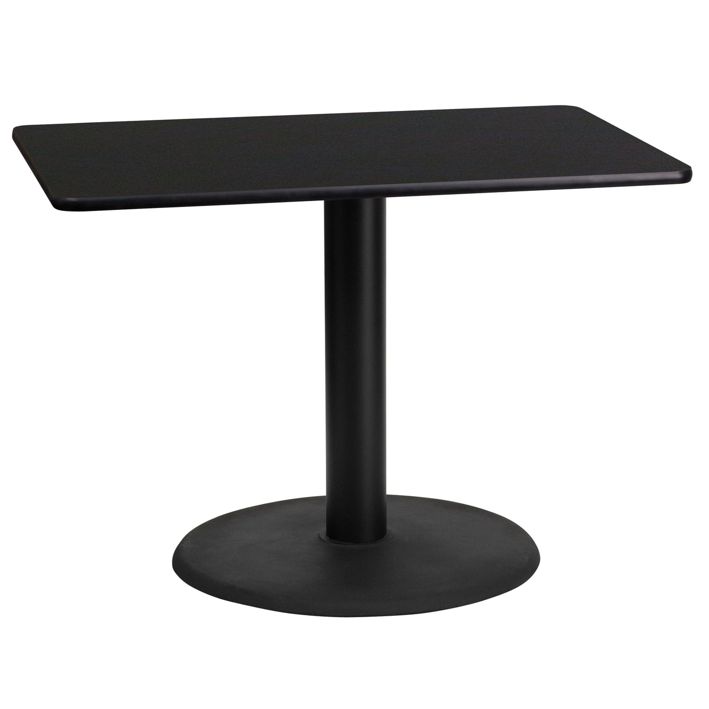 24x42 Black Table-24RD Base XU-BLKTB-2442-TR24-GG