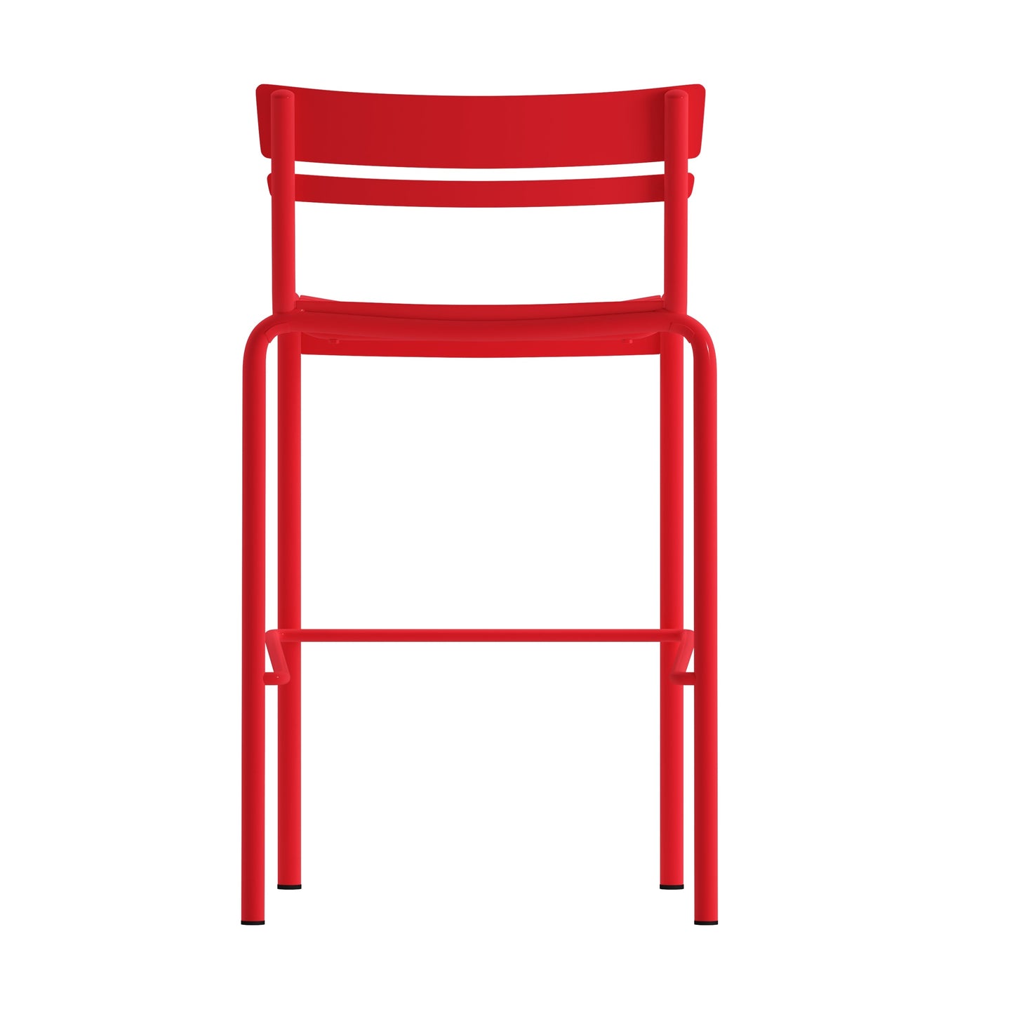 Red Steel Bar Stool XU-CH-10318-B-RED-GG