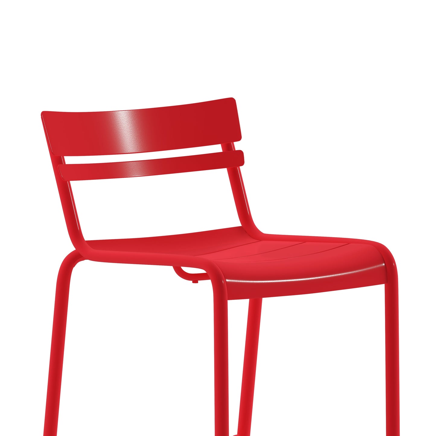 Red Steel Bar Stool XU-CH-10318-B-RED-GG