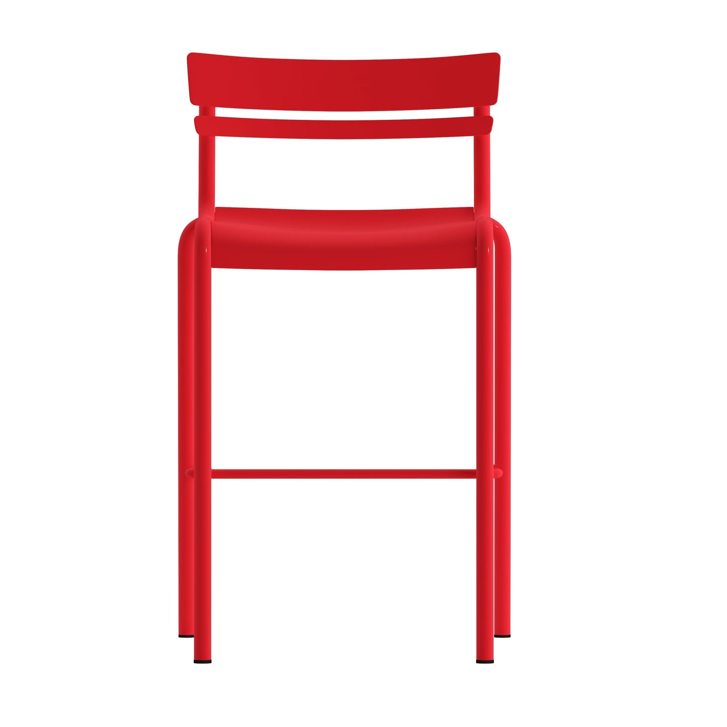 Red Steel Bar Stool XU-CH-10318-B-RED-GG