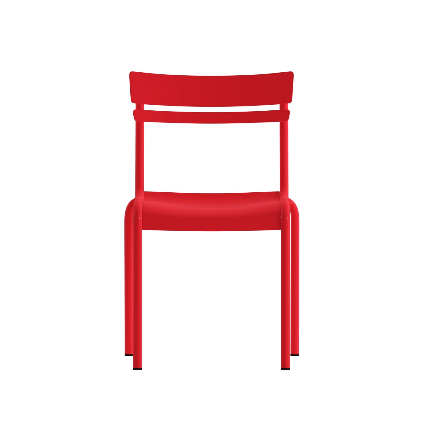 Modern Commercial Grade Indoor/Outdoor Armless Steel Stack Chair