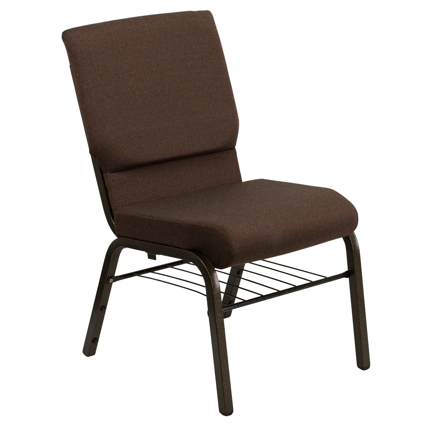 Brown Fabric Church Chair XU-CH-60096-BN-BAS-GG