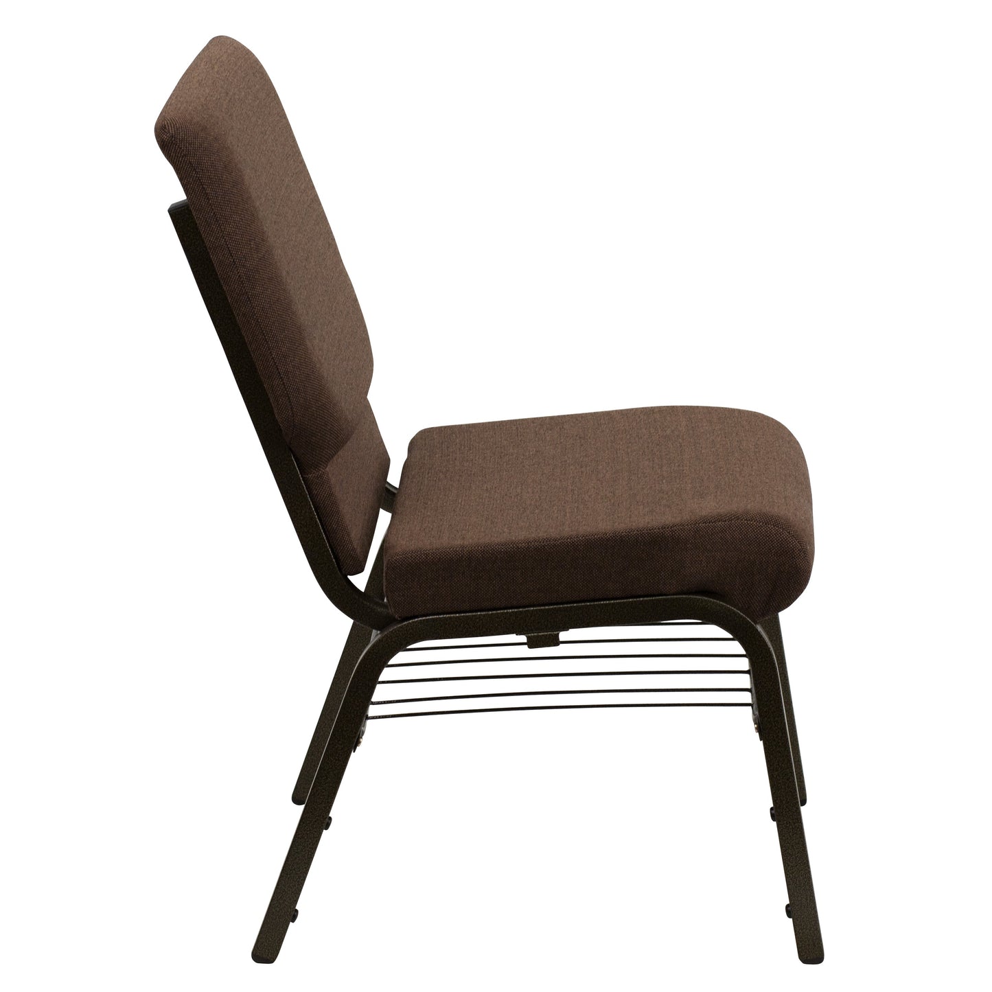 Brown Fabric Church Chair XU-CH-60096-BN-BAS-GG