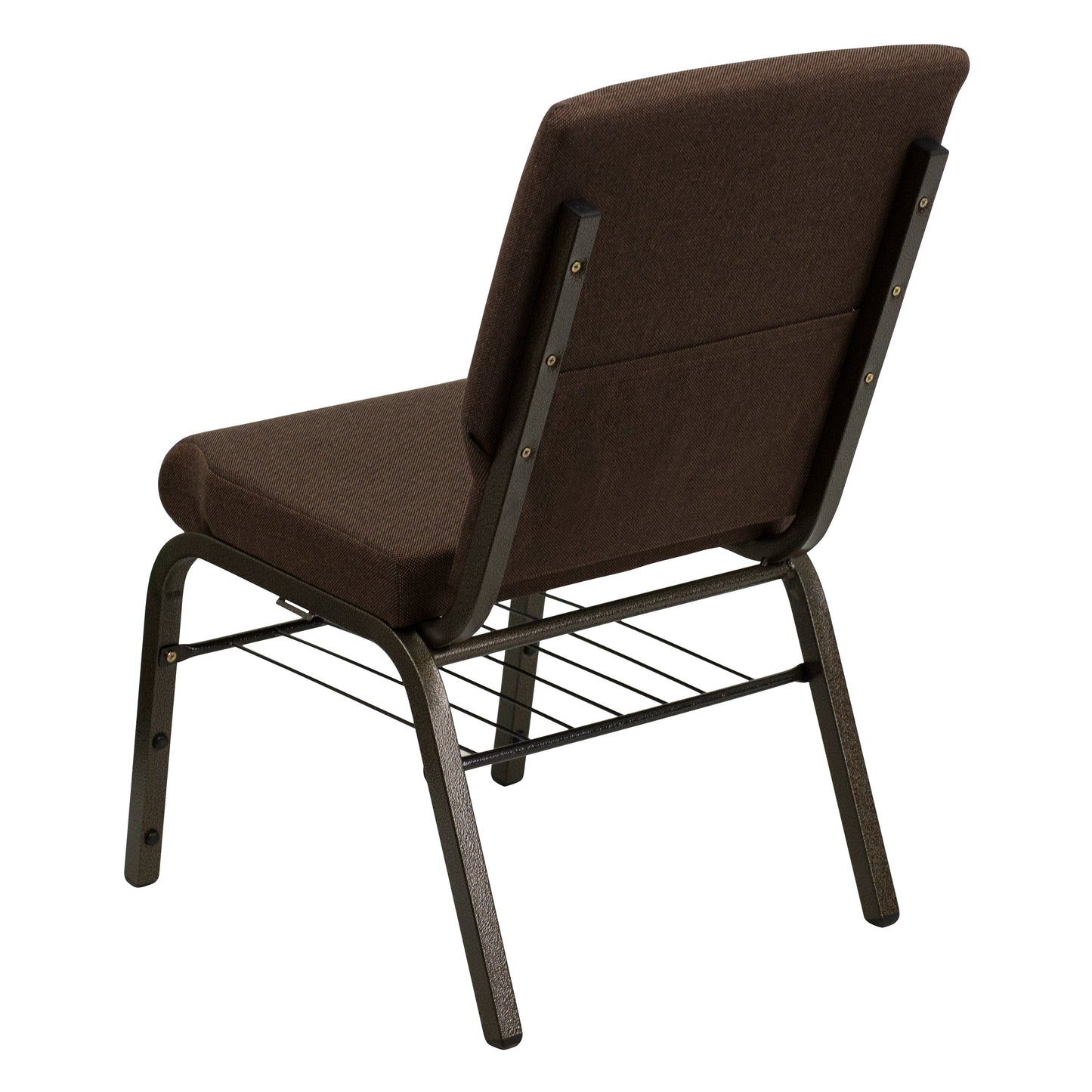 Brown Fabric Church Chair XU-CH-60096-BN-BAS-GG