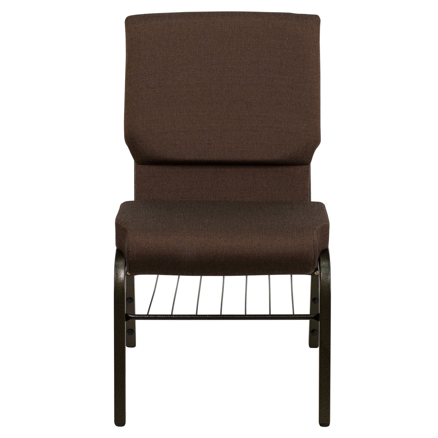 Brown Fabric Church Chair XU-CH-60096-BN-BAS-GG