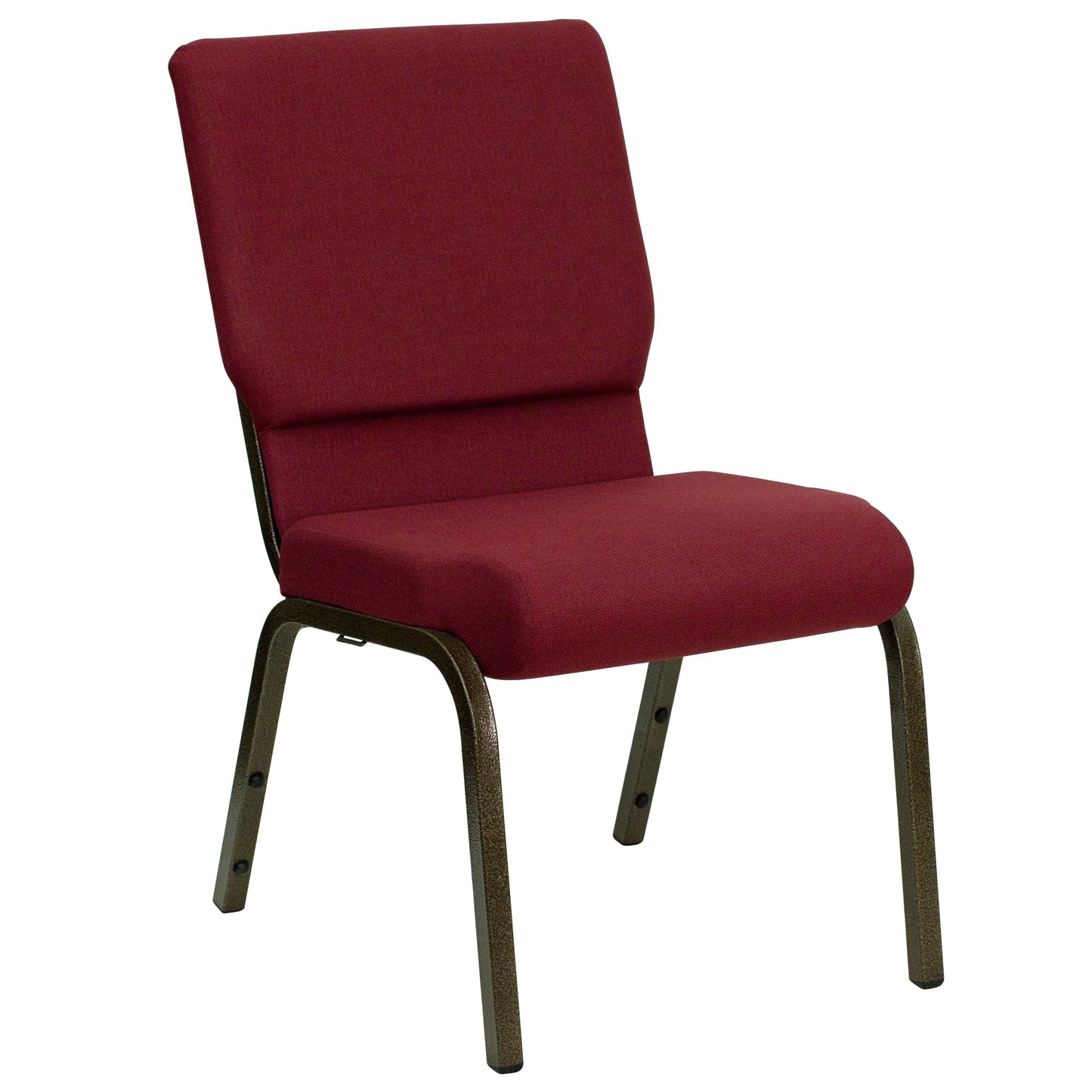 Burgundy Fabric Church Chair XU-CH-60096-BY-GG