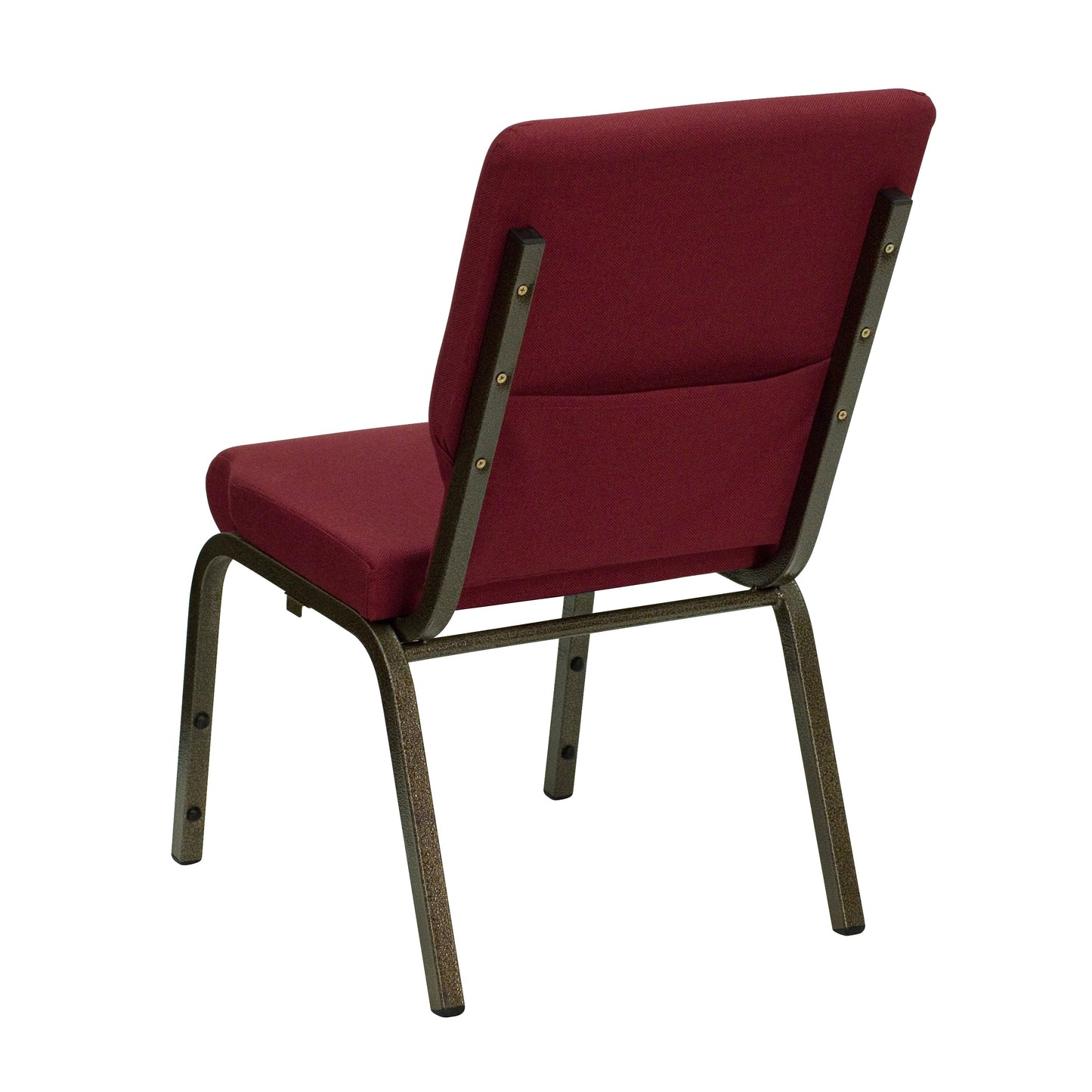 Burgundy Fabric Church Chair XU-CH-60096-BY-GG