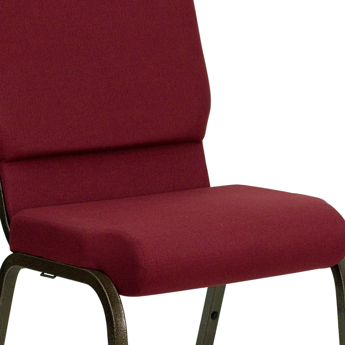 Burgundy Fabric Church Chair XU-CH-60096-BY-GG