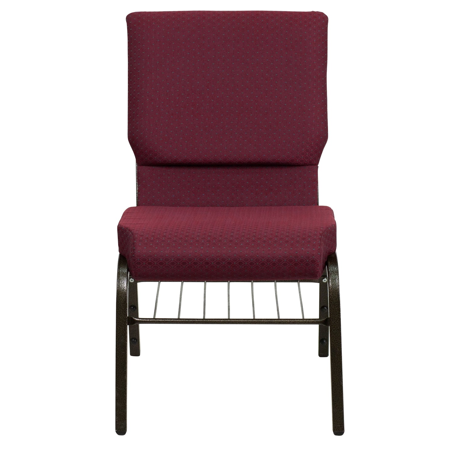 Burgundy Fabric Church Chair XU-CH-60096-BYXY56-BAS-GG