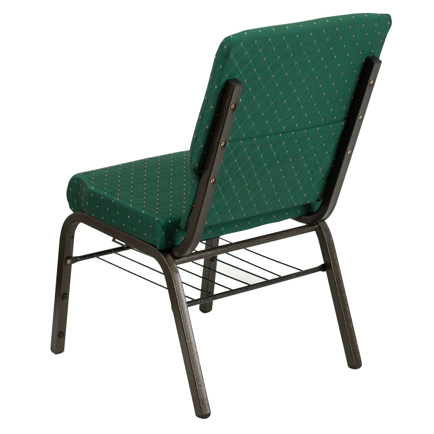 Green Fabric Church Chair XU-CH-60096-GN-BAS-GG