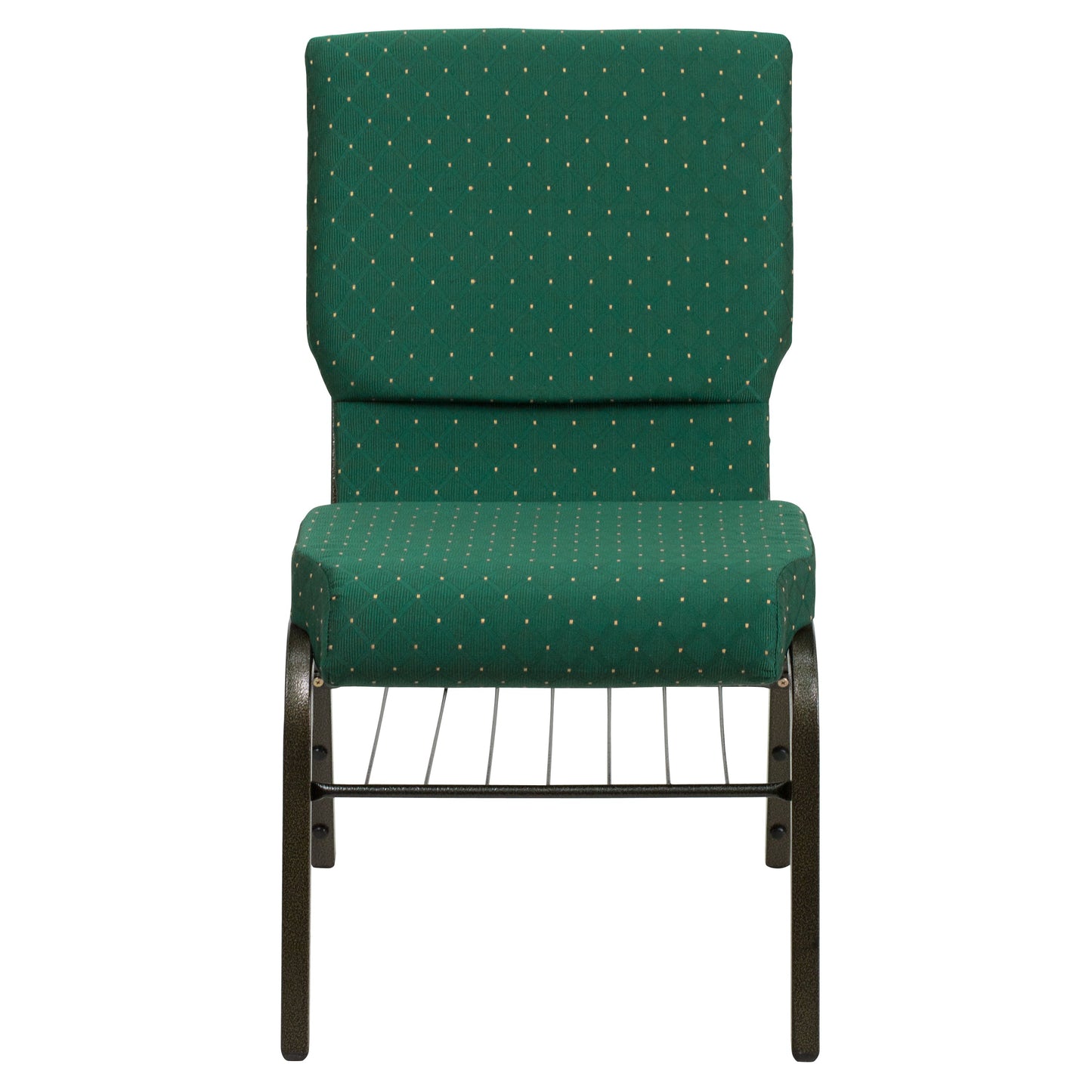 Green Fabric Church Chair XU-CH-60096-GN-BAS-GG