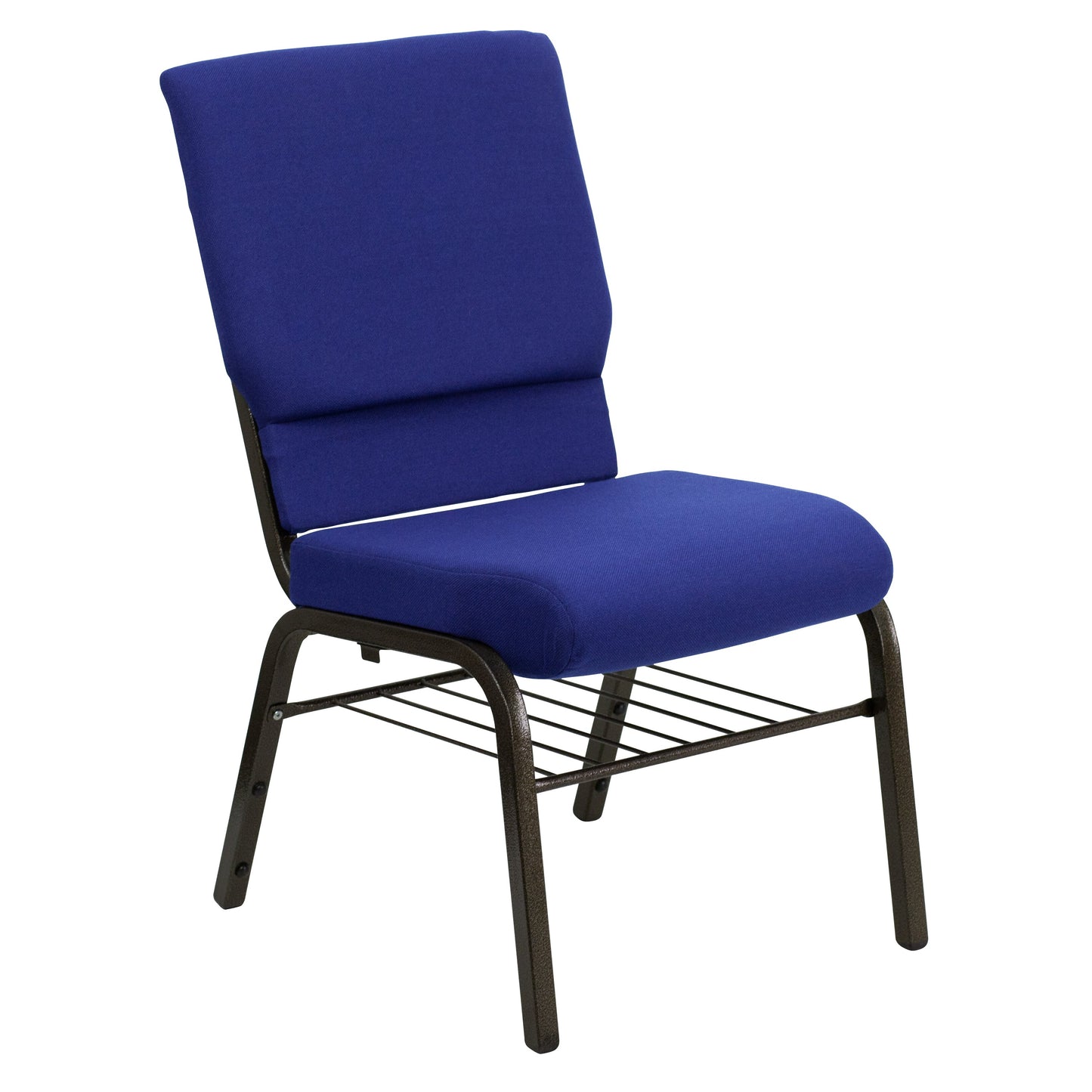 Blue Fabric Church Chair XU-CH-60096-NVY-BAS-GG