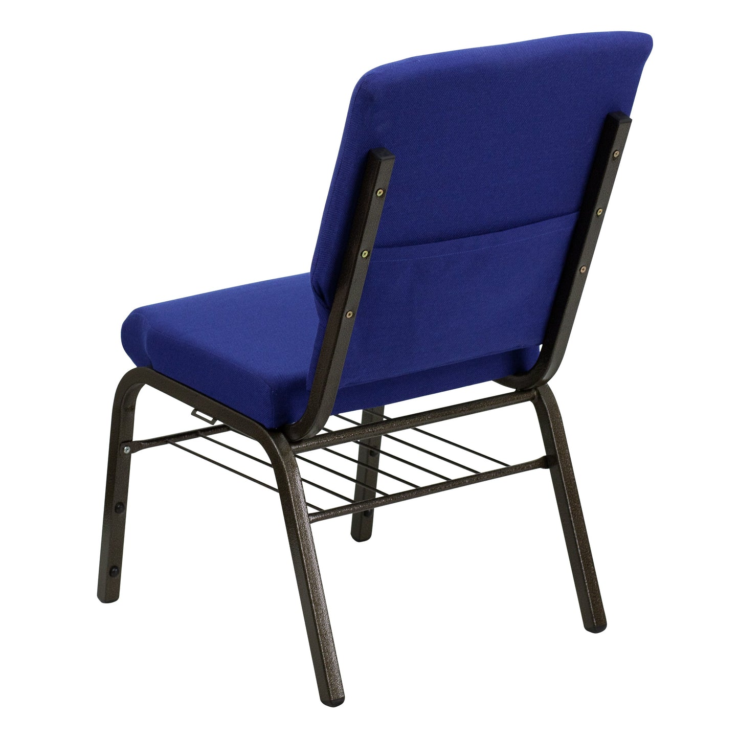 Blue Fabric Church Chair XU-CH-60096-NVY-BAS-GG