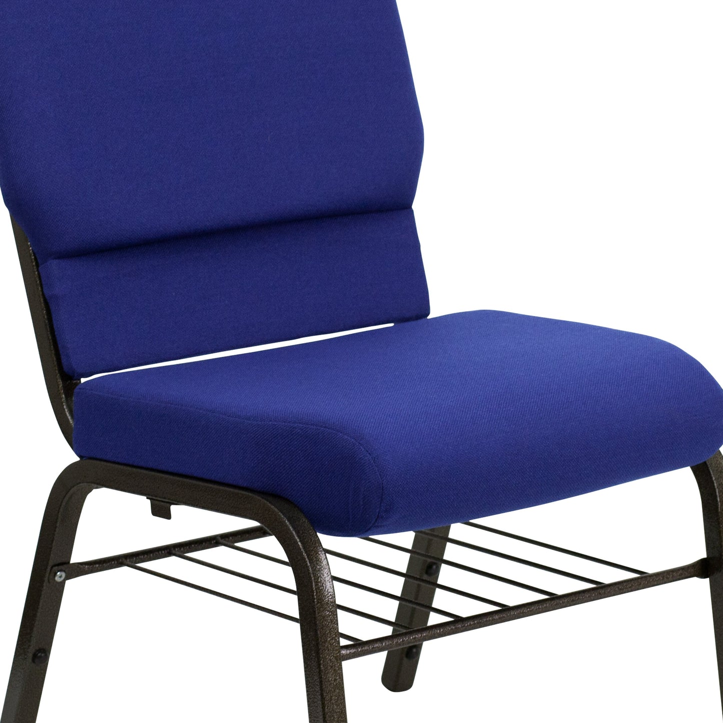 Blue Fabric Church Chair XU-CH-60096-NVY-BAS-GG