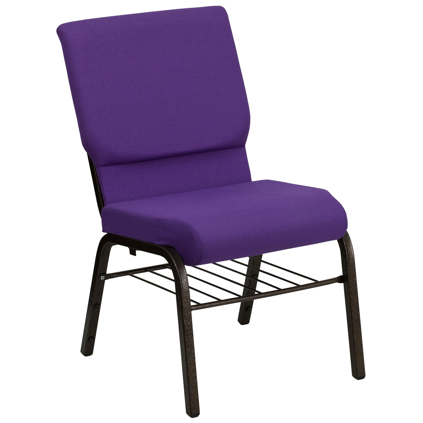 Purple Fabric Church Chair XU-CH-60096-PU-BAS-GG