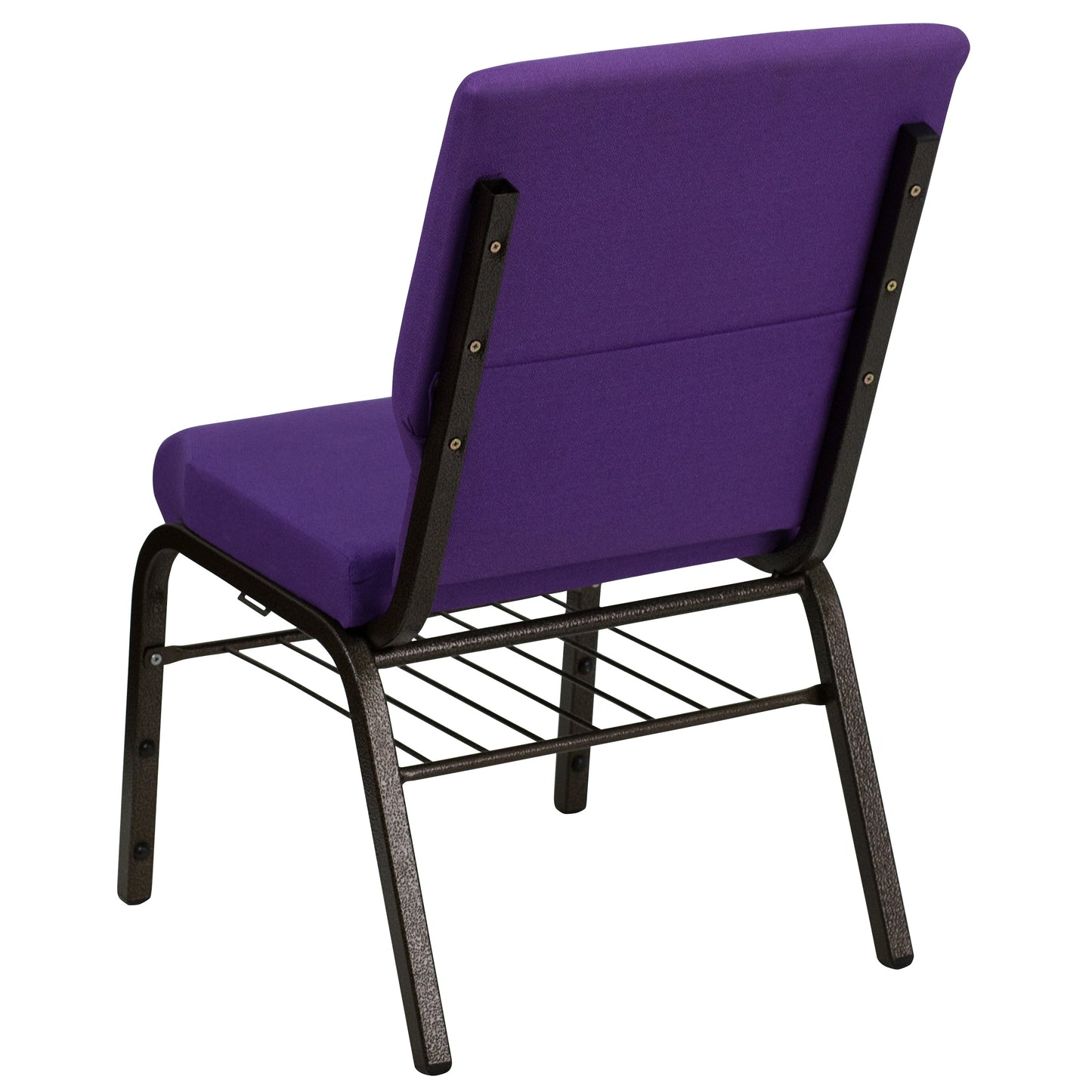 Purple Fabric Church Chair XU-CH-60096-PU-BAS-GG