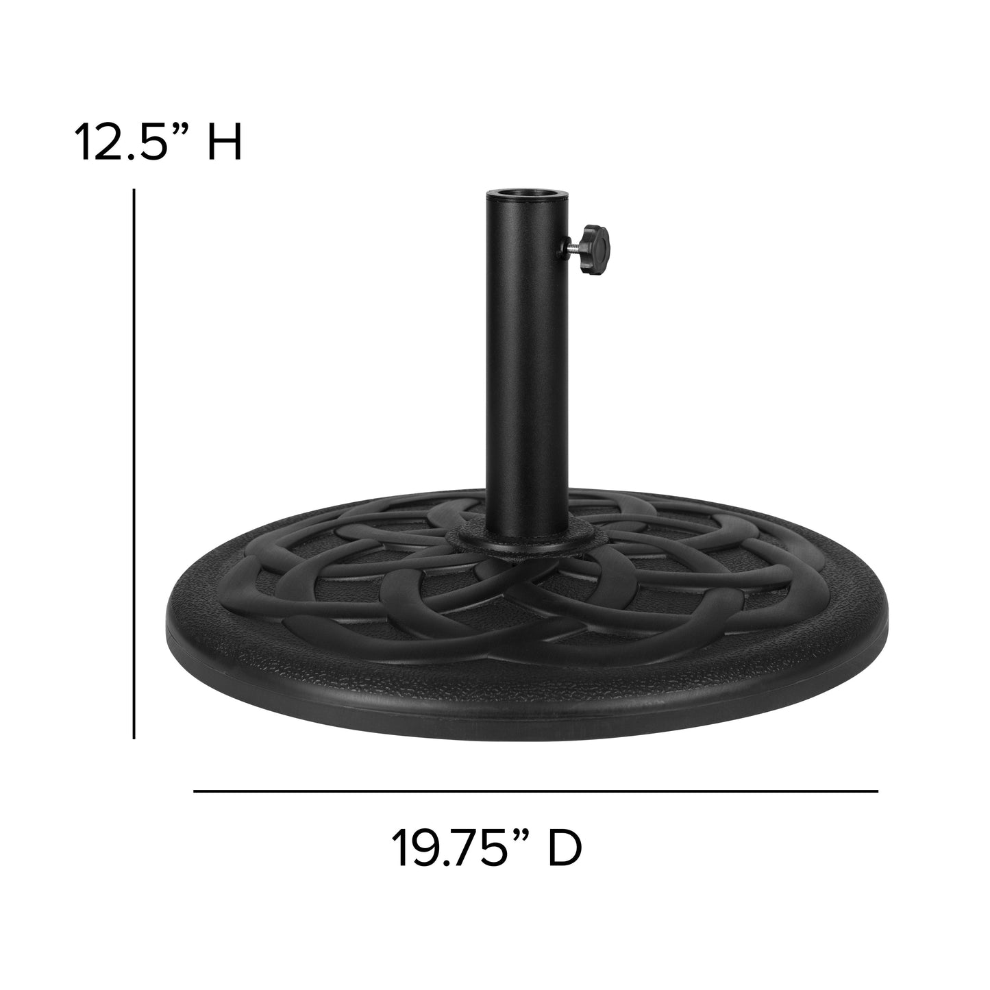 Table-4 Chairs-Umbrella & Base XU-DG-304860064-UB19BGY-GG