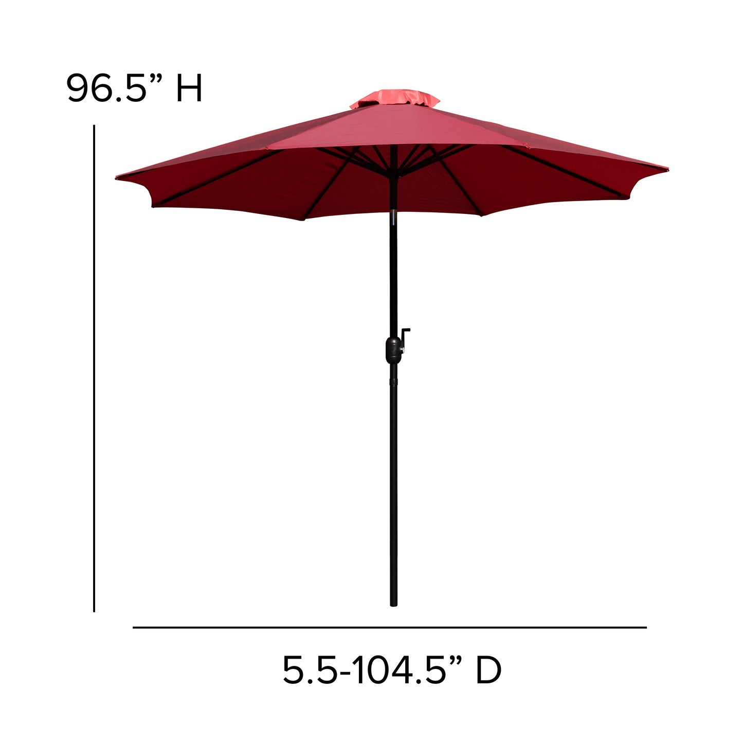 Table-4 Chairs-Umbrella & Base XU-DG-304860064-UB19BRD-GG