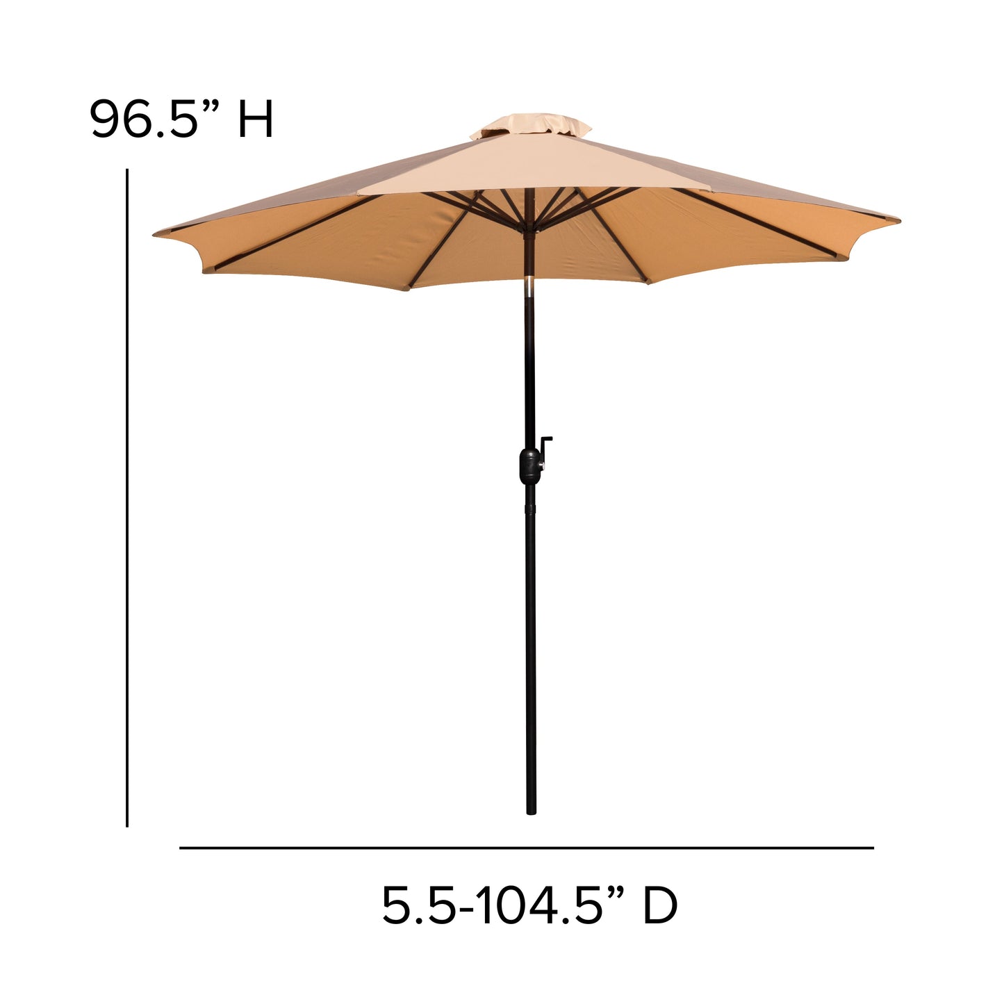 Table-2 Chairs-Umbrella & Base XU-DG-810060062-UB19BTN-GG