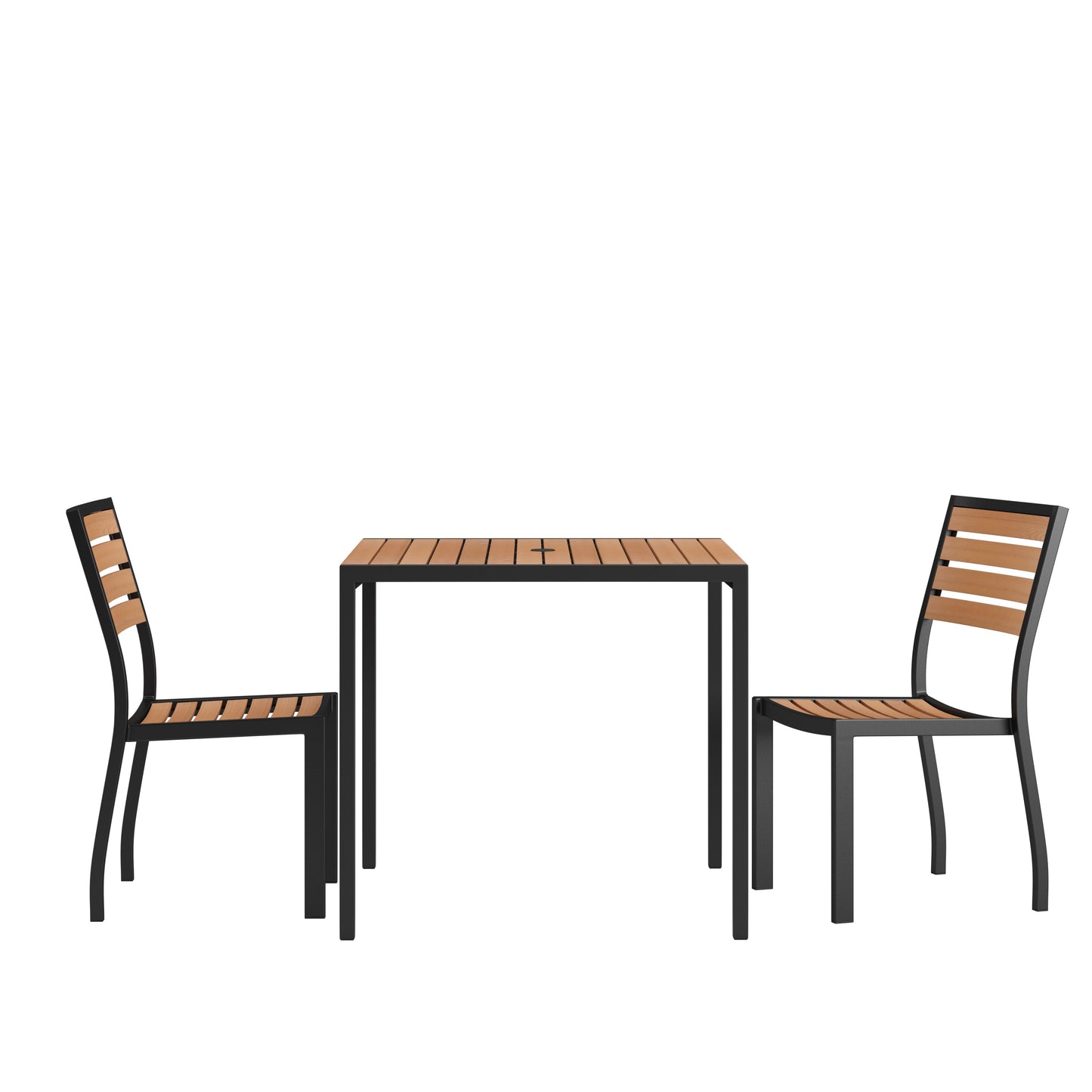 Faux Teak Patio Table-2 Chairs XU-DG-810060362-GG