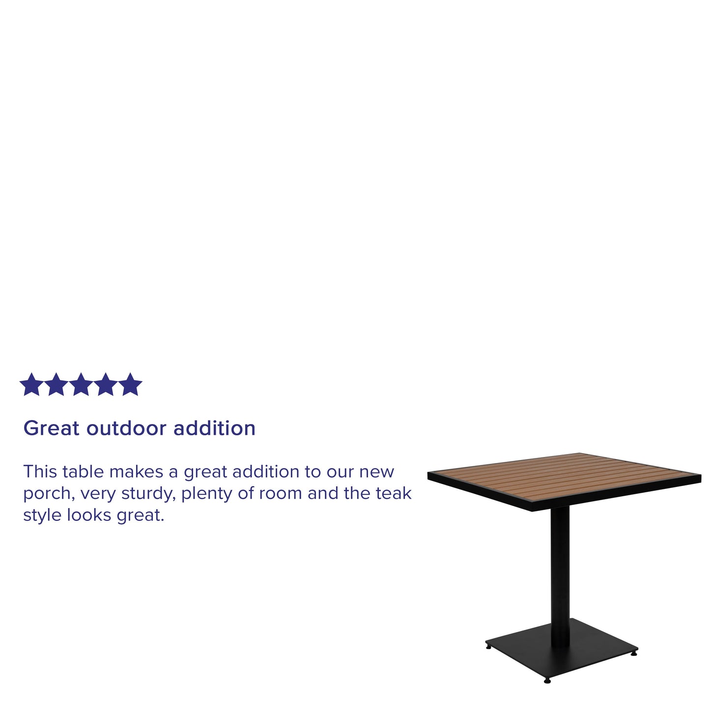 Outdoor Faux Teak Table XU-DG-HW1045-GG