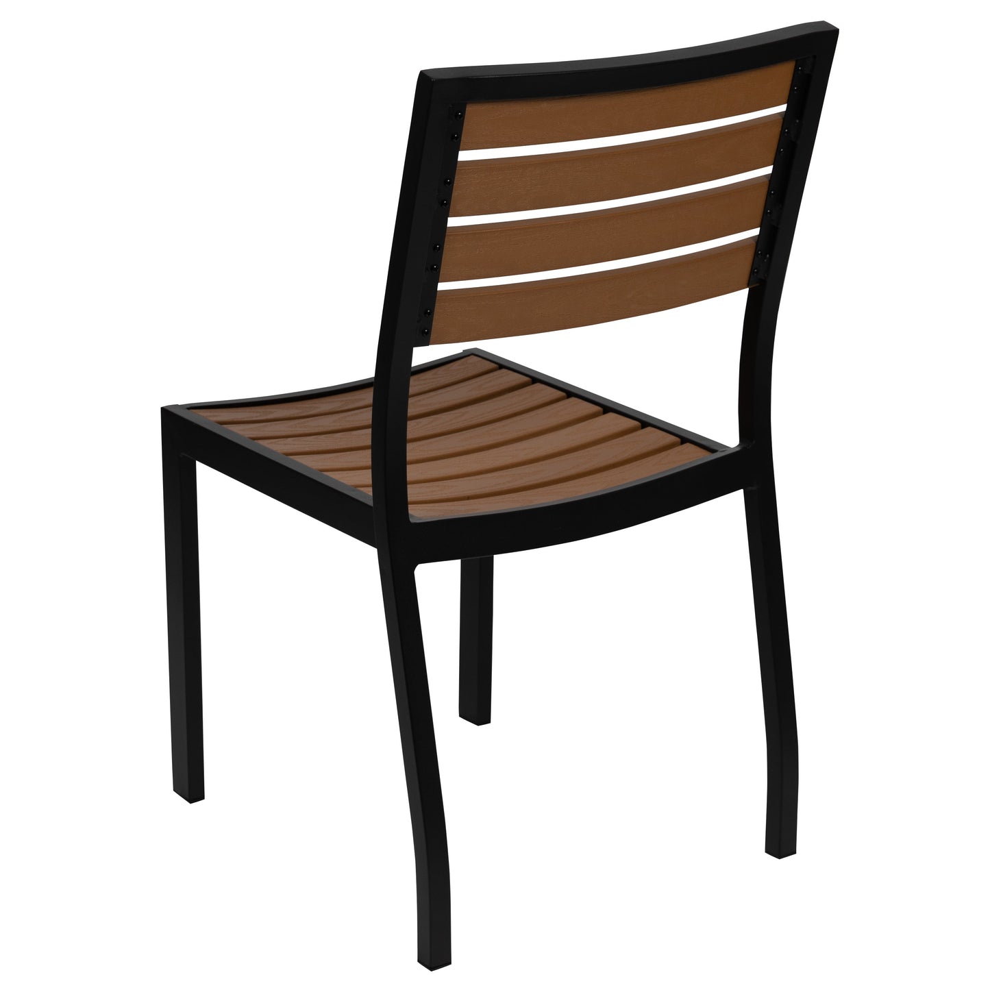 Outdoor Faux Teak Side Chair XU-DG-HW6036-GG