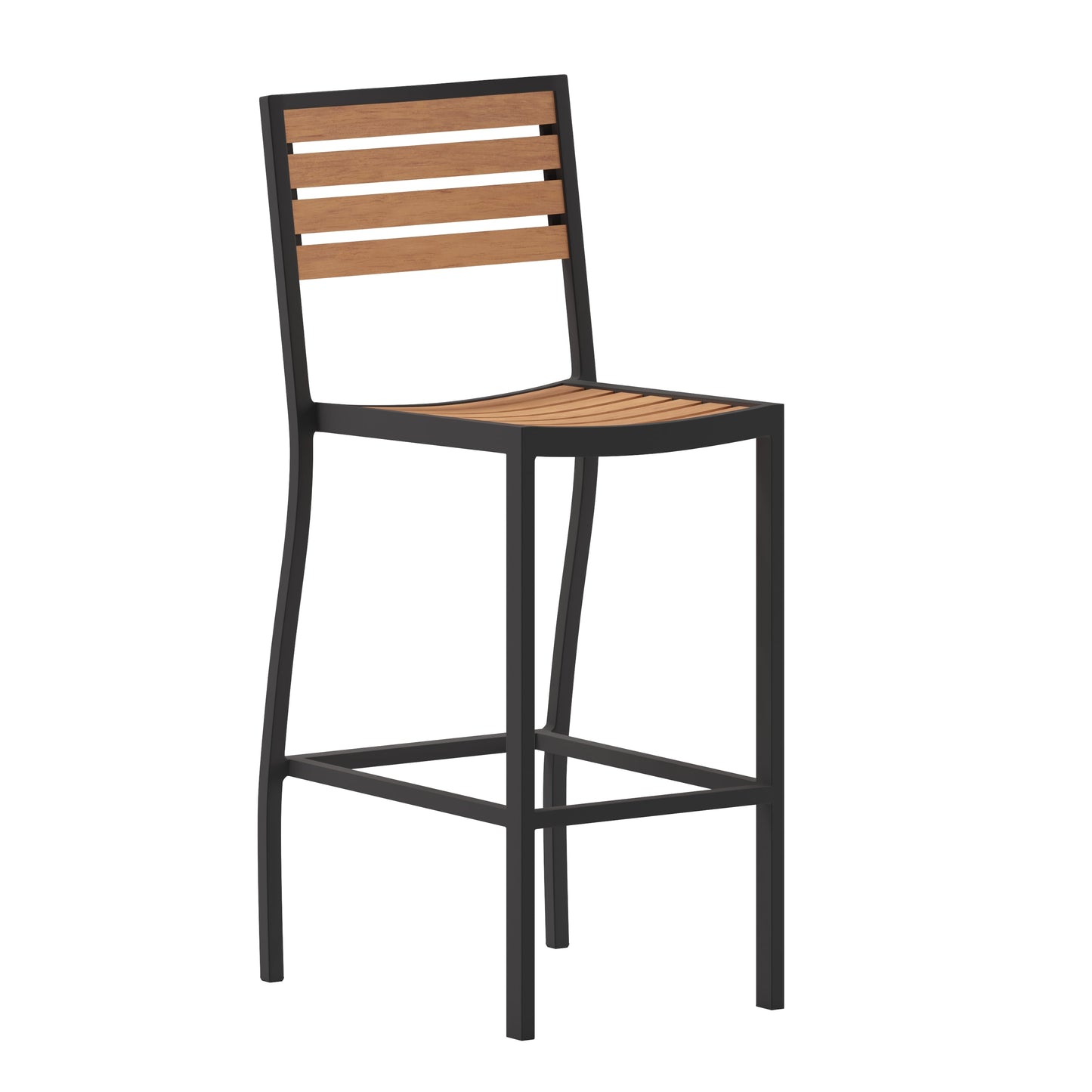 Faux Teak Patio Bar Stool XU-DG-HW6036B-GG