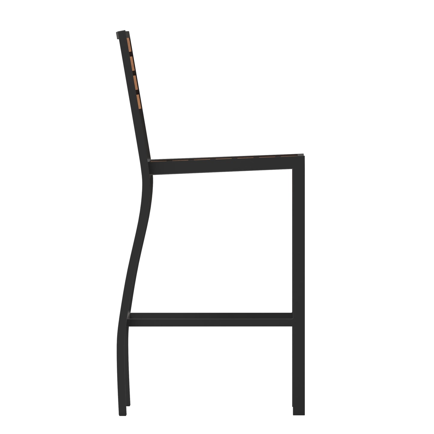 Faux Teak Patio Bar Stool XU-DG-HW6036B-GG