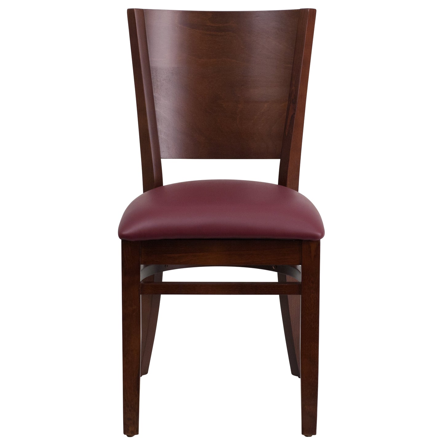 Walnut Wood Chair-Burg Vinyl XU-DG-W0094B-WAL-BURV-GG