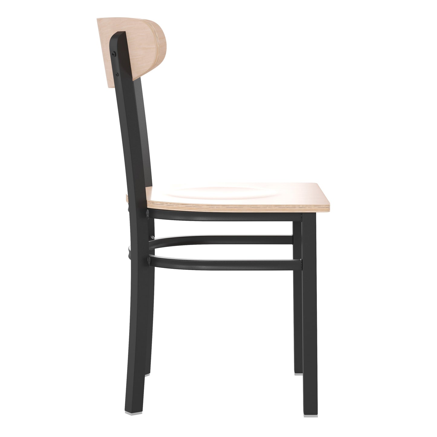 Natural Wood Seat Dining Chair XU-DG6V5B-NAT-GG