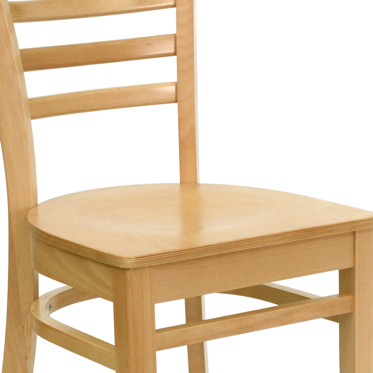 Natural Wood Dining Chair XU-DGW0005LAD-NAT-GG