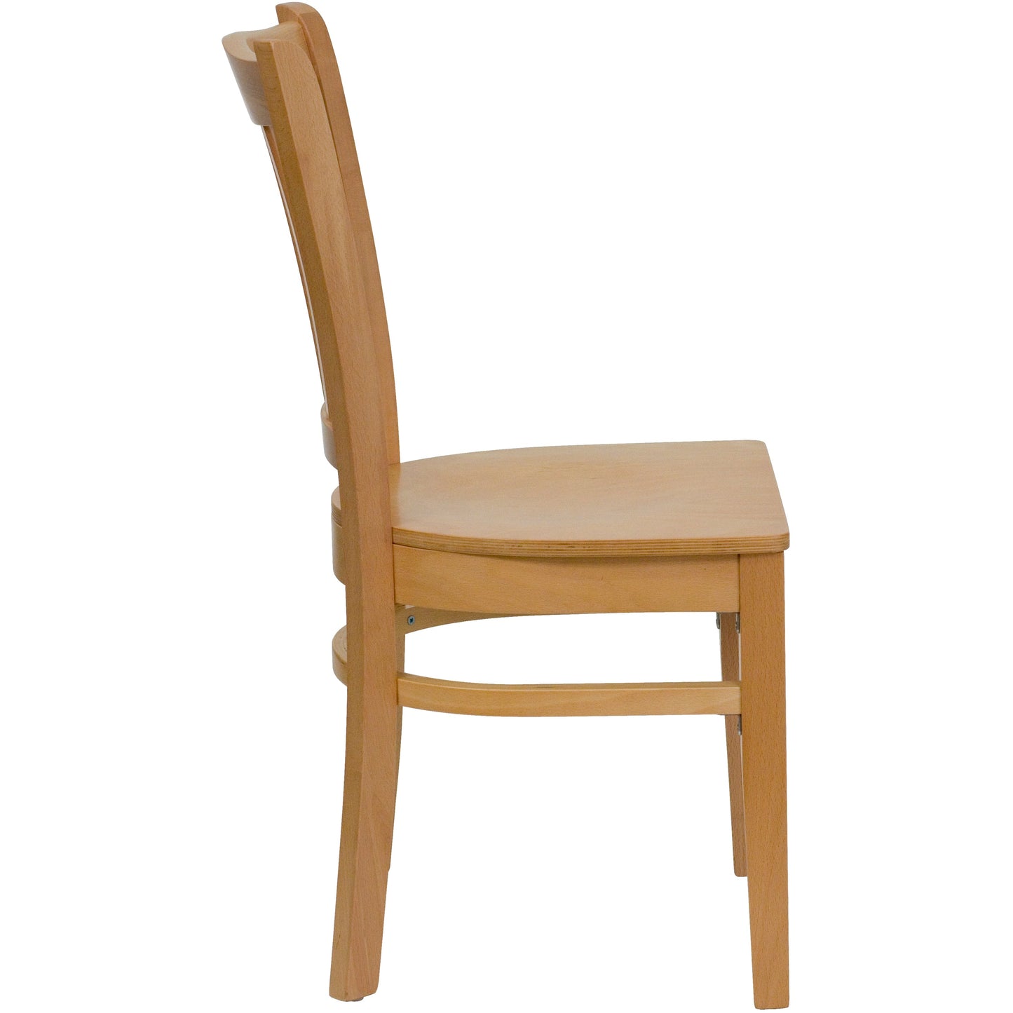 Natural Wood Dining Chair XU-DGW0008VRT-NAT-GG