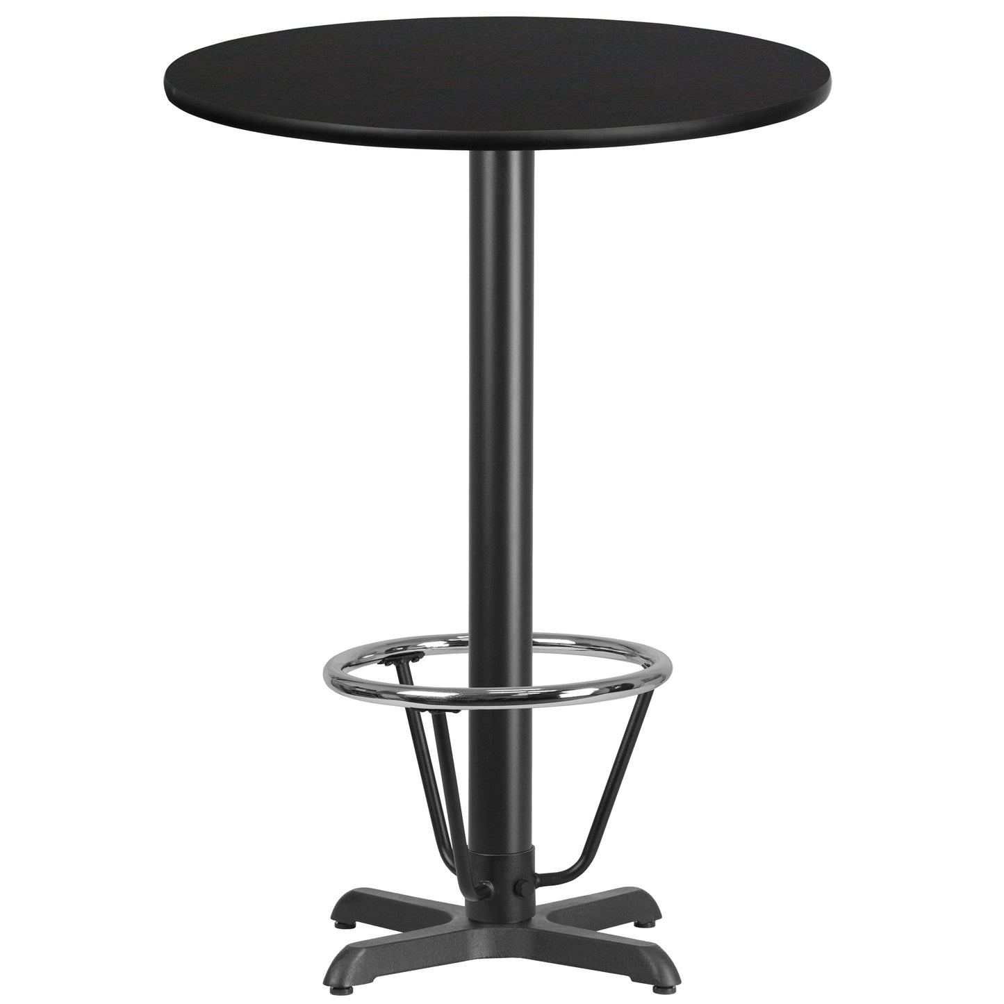 30RD Black Table-22x22 X-Base XU-RD-30-BLKTB-T2222B-3CFR-GG