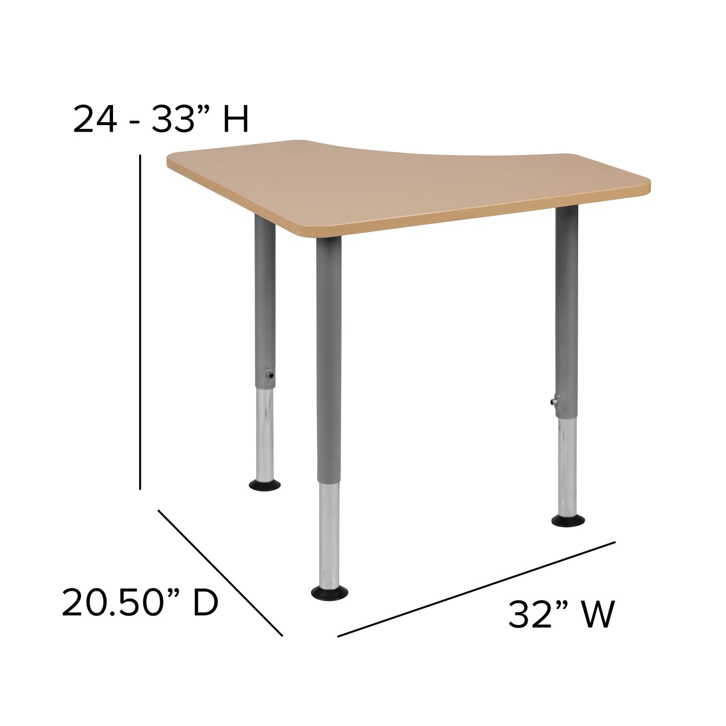 Natural Collaborative Desk XU-SF-1003-NAT-A-GG