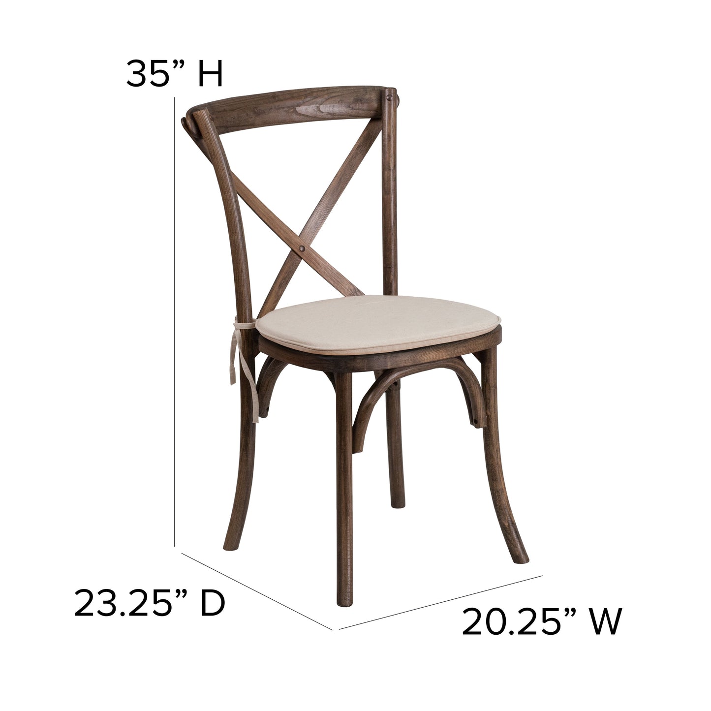 Early Amer. Cross Back Chair XU-X-EA-NTC-GG