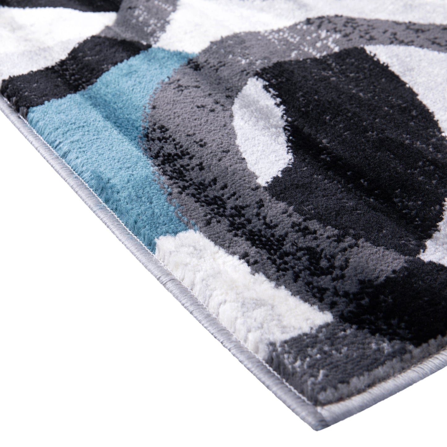 2x7 Blue/Gray Area Rug YK-F968B-D9826-27-BL-GG