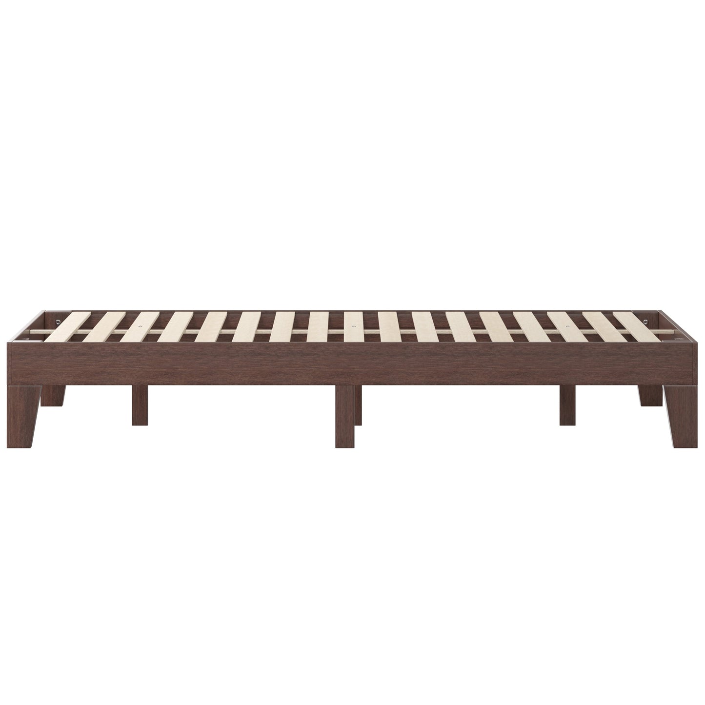 Walnut King Platform Bed YKC-1090-K-WAL-GG