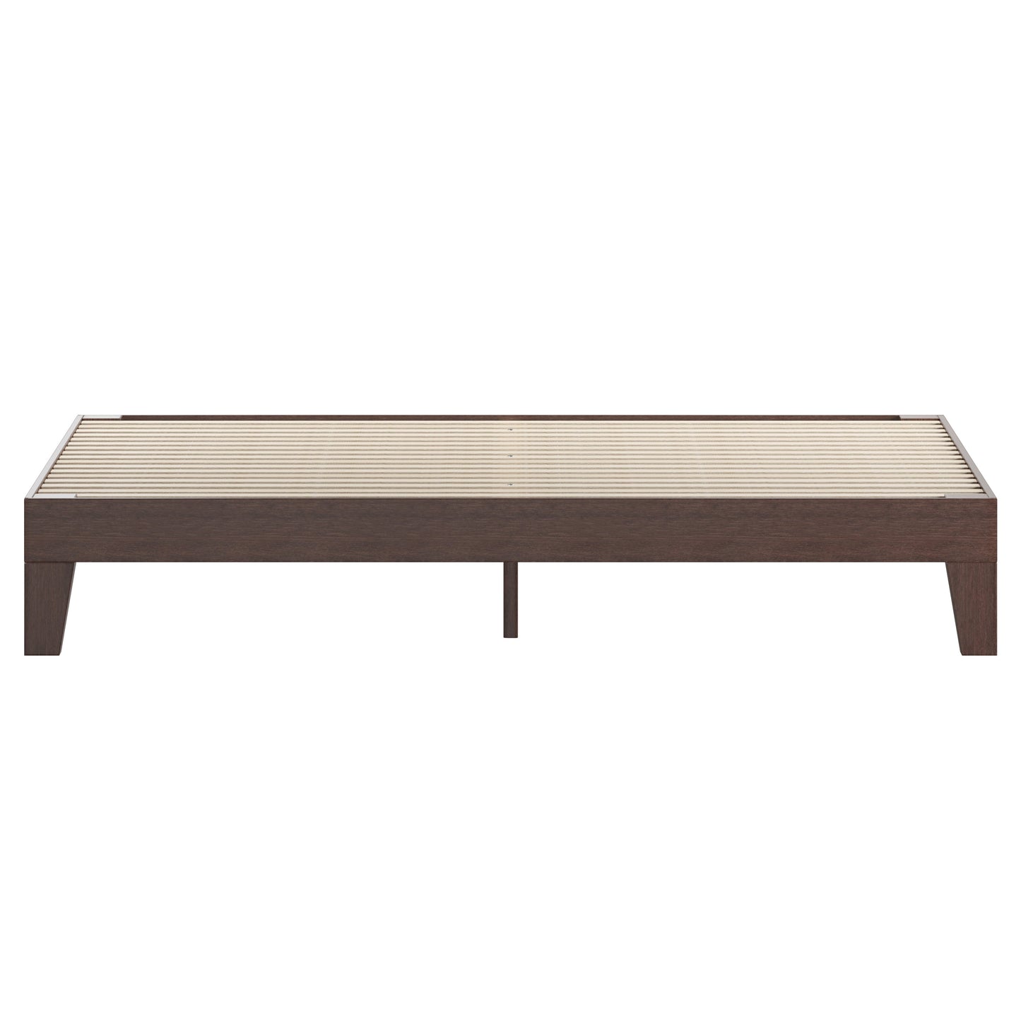 Walnut King Platform Bed YKC-1090-K-WAL-GG