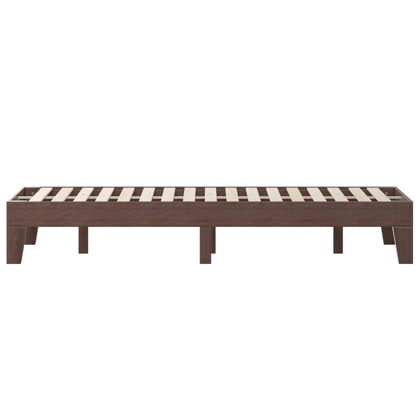 Walnut Queen Platform Bed YKC-1090-Q-WAL-GG